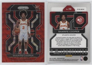 2021-22 Panini Prizm Ruby Wave Prizm Sharife Cooper #280 Rookie RC