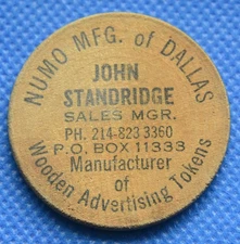 Hillsboro, Texas - City Cab Company - Wooden Nickel   #G177