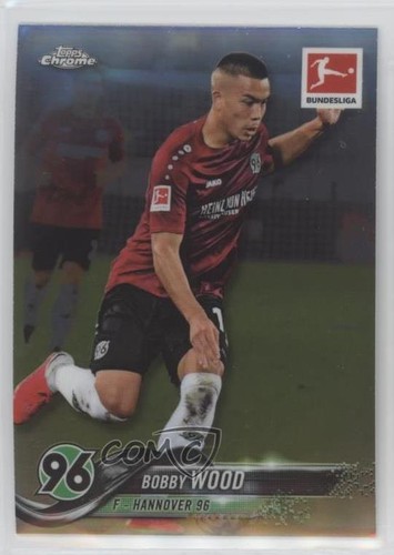 2018 Topps Chrome Bundesliga Bobby Wood [Orange] #65 card