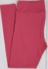TC LuLaRoe Tall & Curvy Solid Pink Leggings NWT 77