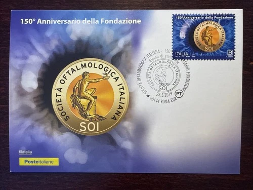 ITALY FDC CARD 2019 YEAR OPHTHALMOLOGY HEALTH MEDICINE STAMPS