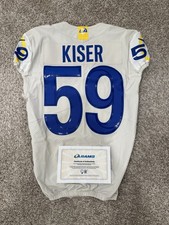 Micah Kiser  Los Angeles Rams  Team Issued Jersey Bone Sz42 #59