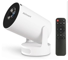 Akimart HY300 Ultra Mini Projector with Dual-Band WIFI6 5G Wireless 5.4...