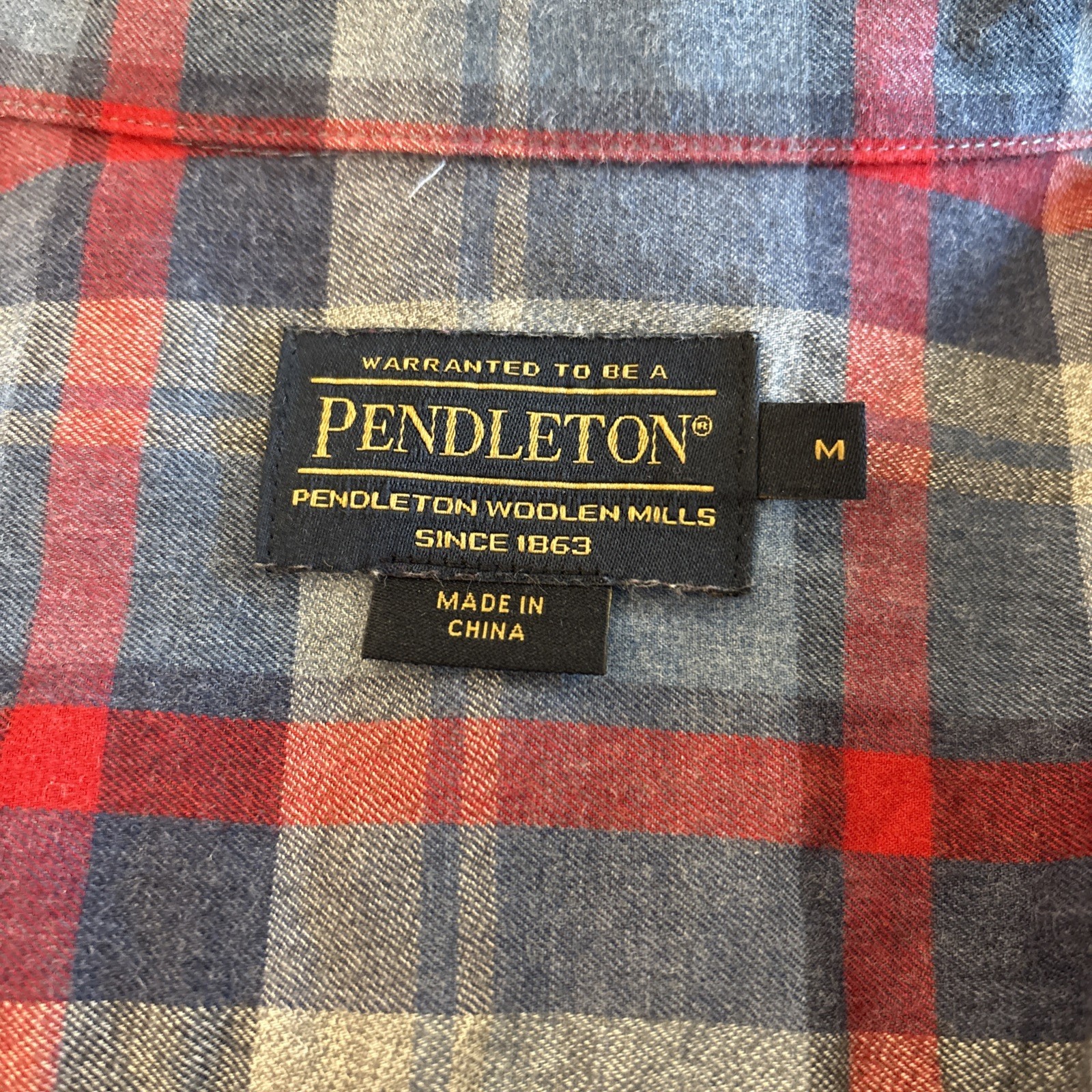 Pendleton Men’s Medium Lightweight Brushed Cotton… - image 8