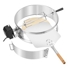 Onlyfire PizzaRing Set in Acciaio Inox per Griglie Weber 47 cm