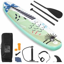 11FT Inflatable Stand Up Board Kit Paddle Board w/Free Premium SUP Accessories