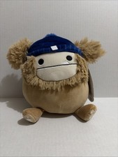 Squishmallows Benny Yeti Bigfoot Fall Harvest Blue Beanie Hat 7” NWT