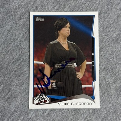 2014 Topps WWE #93 Vickie Guerrero Signed IP Auto
