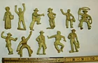 MARX ROY ROGERS WESTERN TOWN PLAYSET FIGURES LOT X11