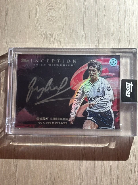 Gary Lineker Rare On-Card Autograph Topps UEFA Inception 2023