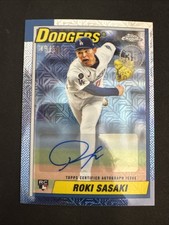 2025 Topps Chrome Update 1990 Chrome Roki Sasaki Rookie Autograph Refractor /50