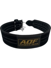 AQF Fitness Gear Weight Lifting Belt XL Leather Double Pin Buckle Pre-Loved