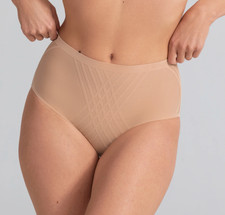 Honeylove 2X Silhouette Shaping Full Brief Panty NWOT Sand Beige ---MARKS---