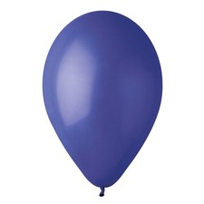 50 BALLONS LATEX BLEUS ROI BIO 30CM