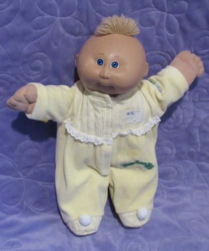 Vintage COLECO 1985 Preemie CABBAGE PATCH KIDS Boy Blonde Hair Blue Eyes