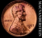 1957-D Lincoln Wheat Cent - Choice Gem Brilliant Unc  No Reserve  #L6298