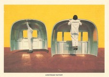 Listing image for Postcard Classic Airstream Trailer Memorabilia Travel Camping Factory Build