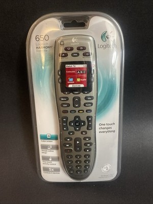 Logitech Harmony 650 Universal Remote Control Color Screen Silver NEW SEALED