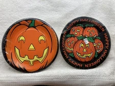 1990s 2000s Vintage Halloween Paper Plates DesignWare American Greeting Cards
