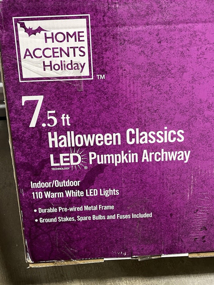 7.5 FT LED Jack O' Lantern Archway Halloween Home Accents Home Depot
