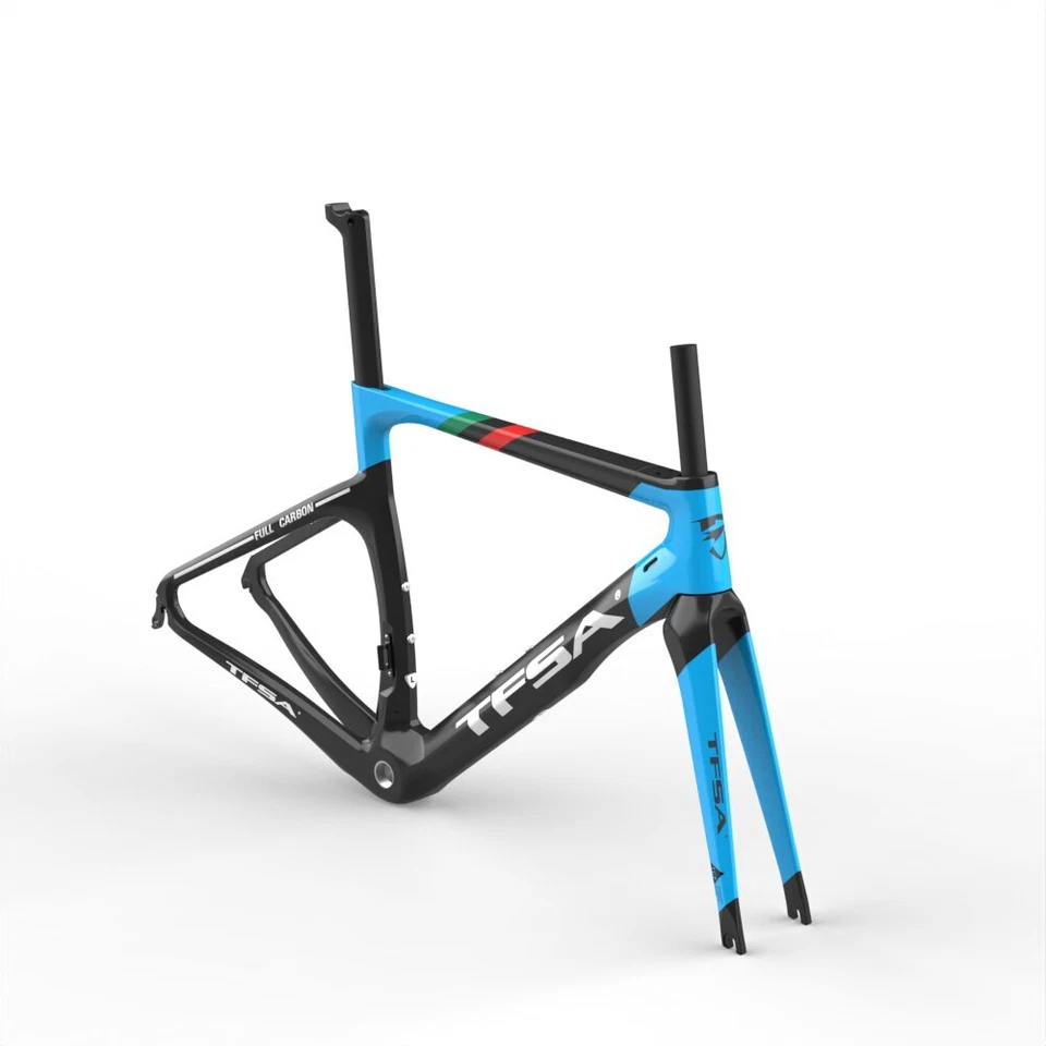 Conjunto de quadros de bicicleta de carbono BSA freio a disco circuito interno bicicleta de estrada quadro de 22 velocidades - Imagem 4 de 4