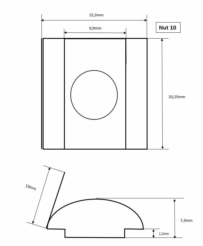 Nutensteine Nut 6 8 10 -- M4 M5 M6 M8 --  Typ-i Typ-b - Bild 4 von 4