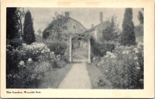Wayside Inn Garden Maynards Waban Massachusetts Postcard B25