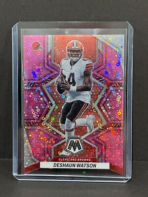 Deshaun Watson 2022 Panini Mosaic PINK DISCO NO HUDDLE #/20 Rare Cleveland