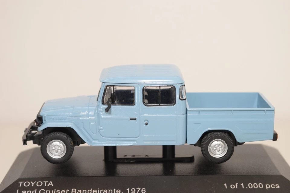 B6 1:43 WHITE BOX WHITEBOX WB255 TOYOTA LAND CRUISER BANDEIRANTE 1976 BLUE MIB - Photo 3/4