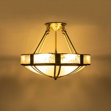 Flower-shaped Ceiling Light Fixture Classic Pendant Lamp for Dining Room E26