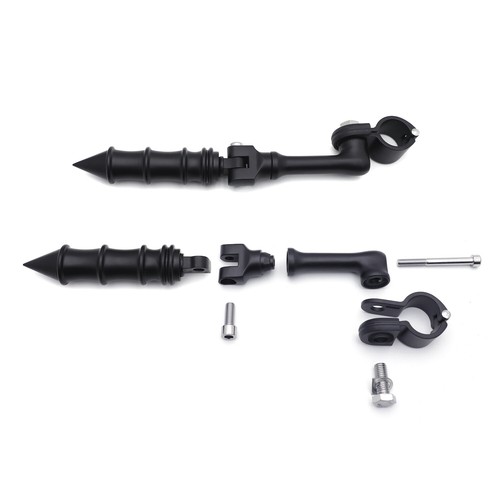 1.25" 32mm Highway Foot Pegs For Harley Touring Road King Street Glide 4.5" - Picture 6 of 8