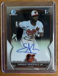 Enrique Bradfield Jr. 2023 Bowman Draft #CDA-EBR Chrome DP Auto 