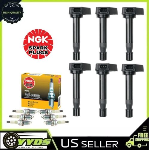 6X Ignition Coils + 6X NGK Spark Plugs for 09-14 Acura TL / 10-13 ZDX MDX TSX - Picture 1 of 6