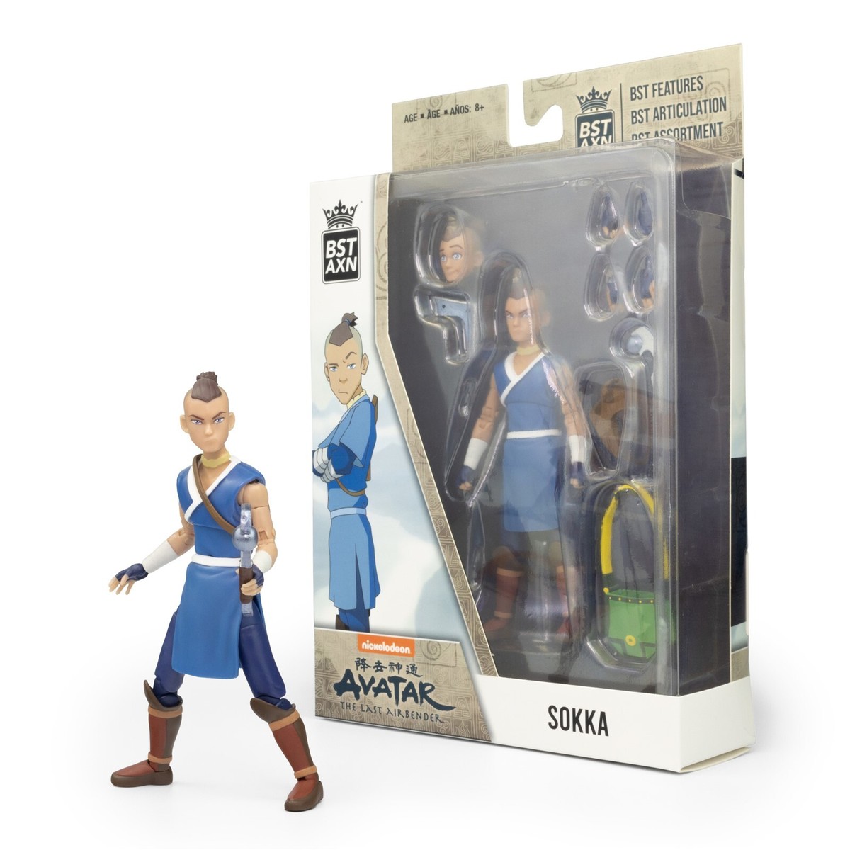 BST AXN action figure Sokka Avatar The Last Airbender anime sword