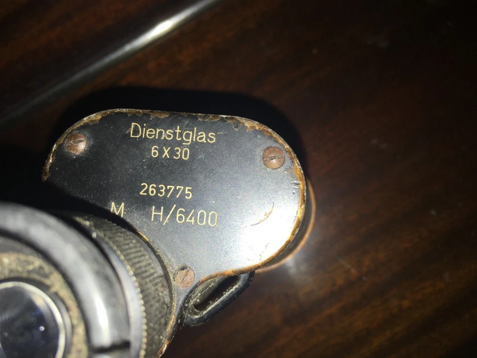 Rare! E Leitz Wetzlar Dienstglas 6x30 Field Binoculars Germany Leica WW1 C. - Image 3 of 4