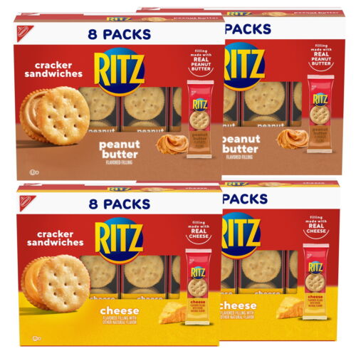 Peanut Butter Sandwich Crackers & Cheese Sandwich Crackers Variety Pack New - Picture 11 of 11