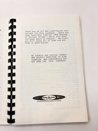 Vintage Cookbook Will Rogers Round Up Recipes Tulsa OK Local Recipes 1990 - Picture 7 of 15