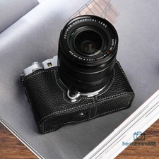 Half Case for Fujifilm XM5 Camera Genuine Leather Handmade Retro Style Cover New