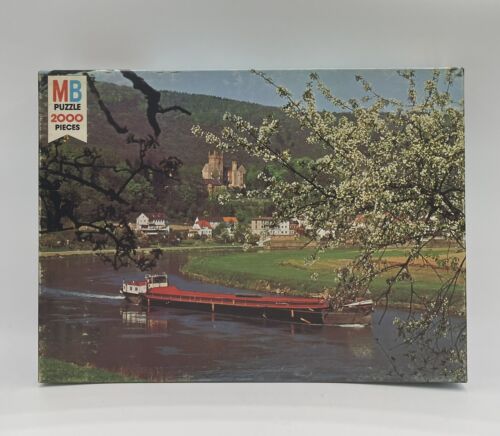 Rompecabezas vintage MB Magnum Neckar Valley nuevo 2000 piezas - Imagen 1 de 2