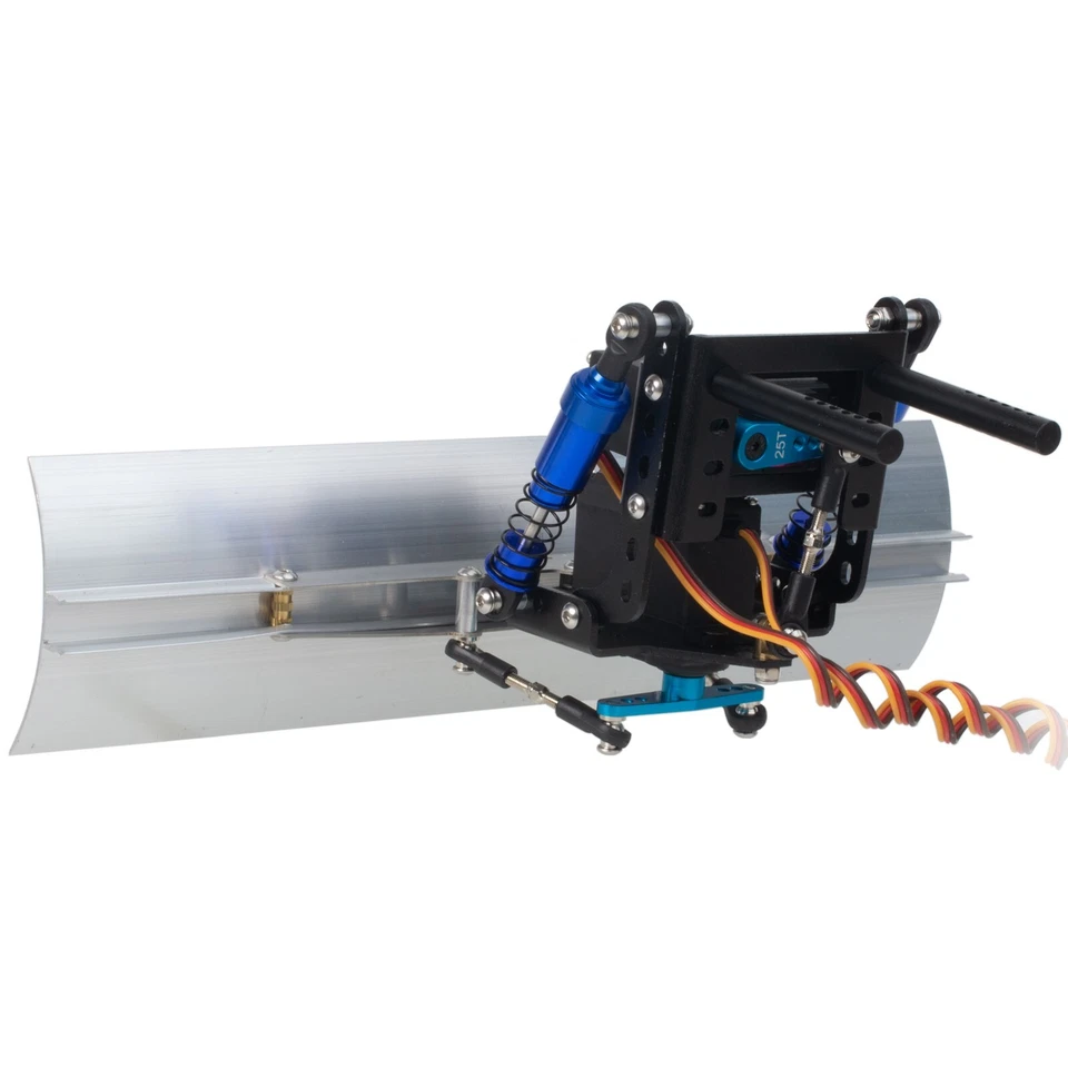 RC Alumium Snow Shovel Plow Blade with Servo Motor for 1/10 TRX4 Axial SCX10 II - Image 3 of 4