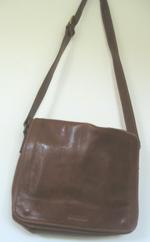 Bolso de hombro Brooks de cuero mensajero de ciclismo hecho en Italia Foto 4 de 4