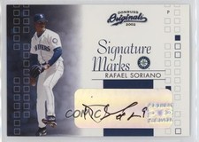 2002 Donruss Originals Signature Marks 184/200 Rafael Soriano #SM-31 Auto x2o