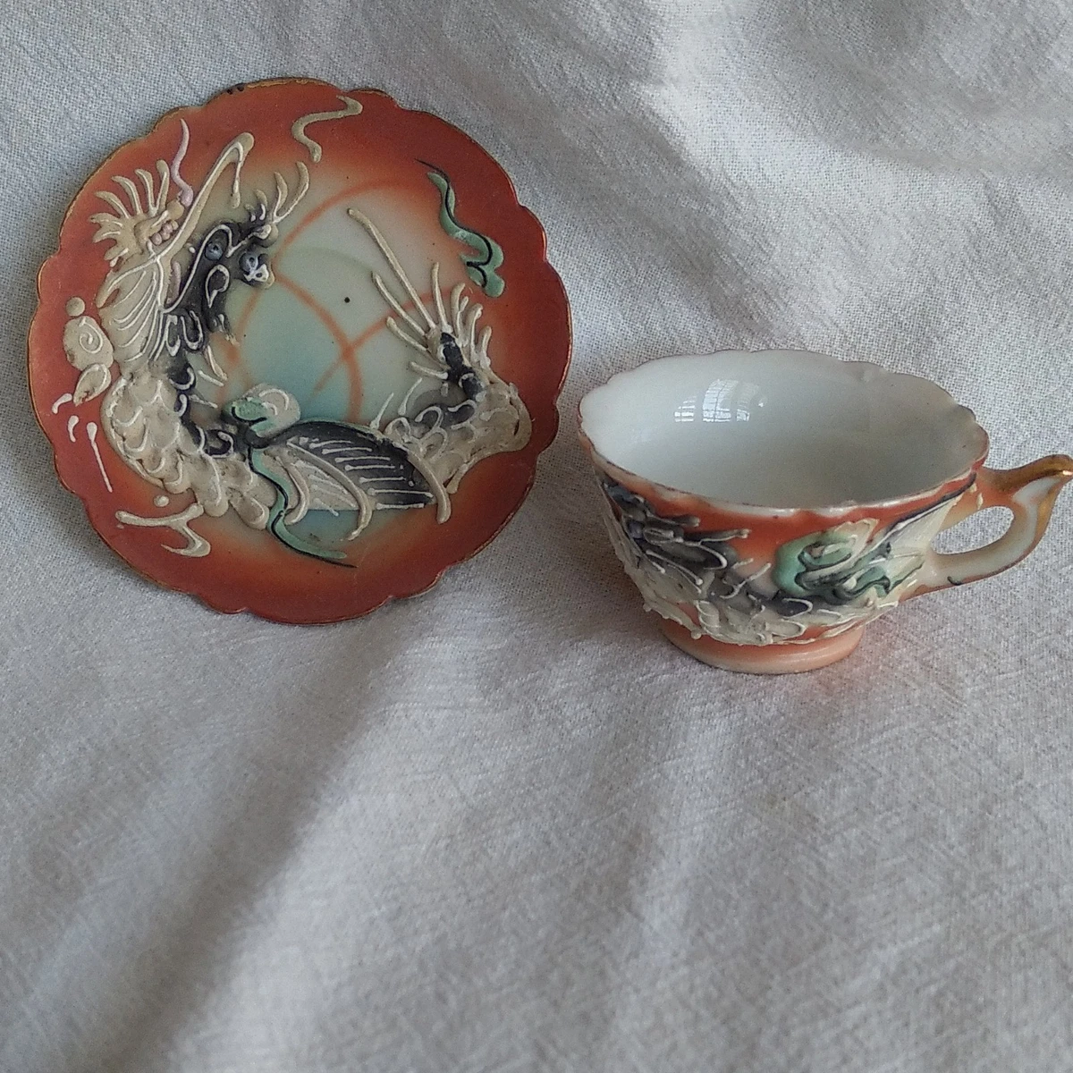 Dragon Tea Set In Collectible Japanese Teapots & Tea Sets (1900