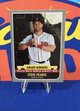 2019 Topps Heritage High Number Steve Pearce Award Winners Insert Card