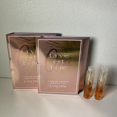 2, Lancome La Vie Eat Belle L eau De Parfum D exception Sample Sis 1.2ml Each