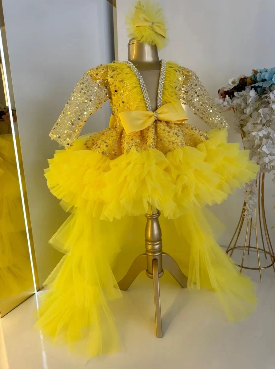 Prom Yellow Dresses for Girls 6 Size for sale | eBay