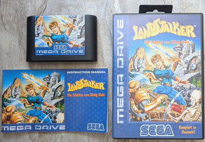 Land Stalker - PAL Sega Mega Drive Spiel CIB - LANDSATLKER