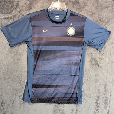 Inter Milan Nike Jersey Adult Medium Soccer Training Faded Short Sleeve Mens