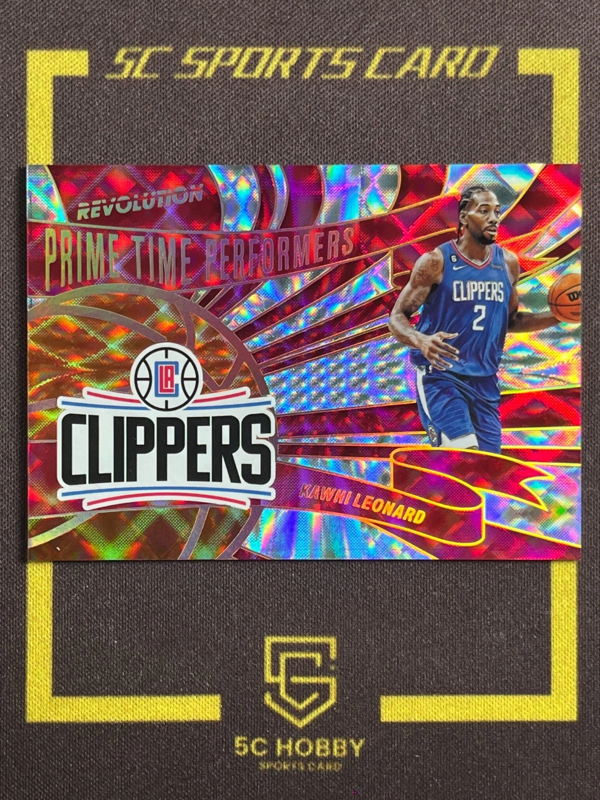 2022-23 Panini Revolution Basketball Prime Time Performers Kawhi Leonard FCKL