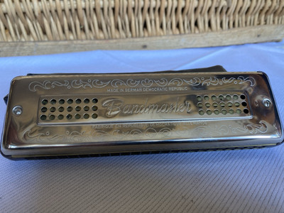 Mundharmonika Bandmaster Harmonika DDR Stimmlage C G Funktionstüchtig